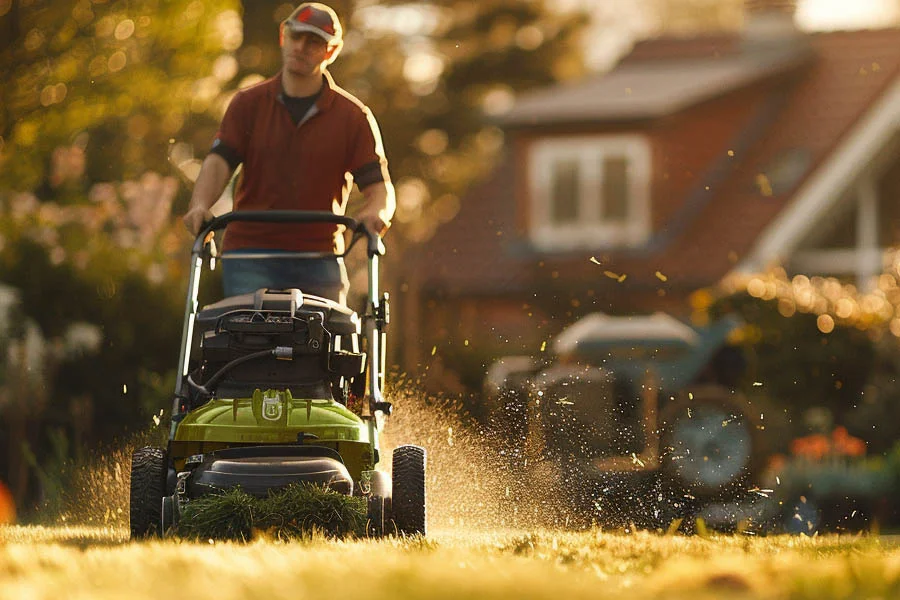 battery power lawn mowers